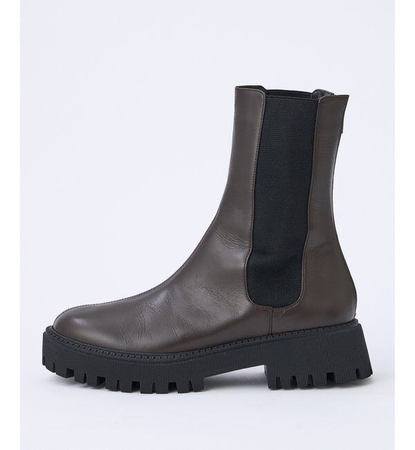 THE PAUSE「【THE PAUSE】レザーサイドゴアブーツ」|ショートブーツ|