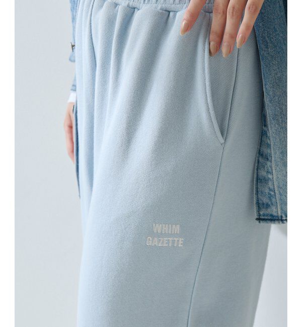  「ロゴ裏毛ワイドパンツ」|チノ|