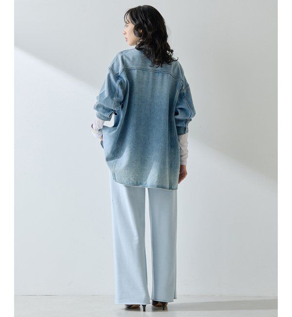  「ロゴ裏毛ワイドパンツ」|チノ|