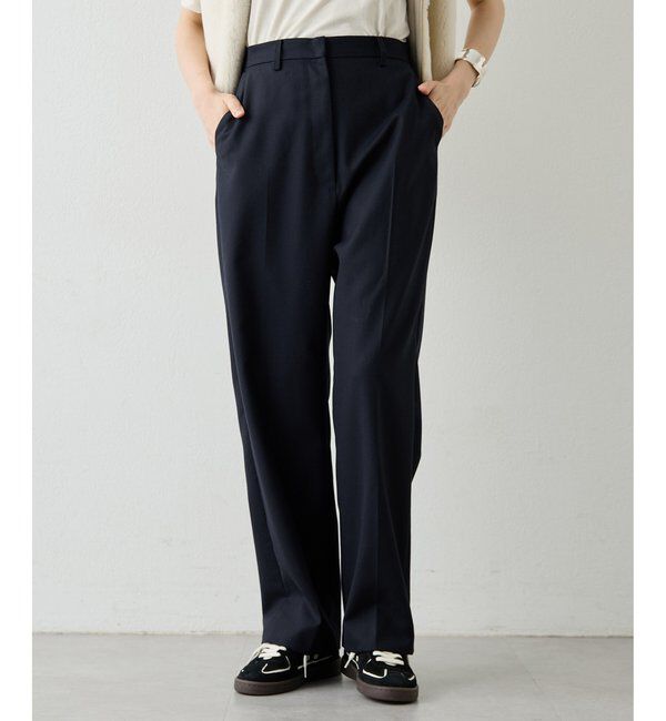  「平織りセンタープレスパンツ」|チノ|