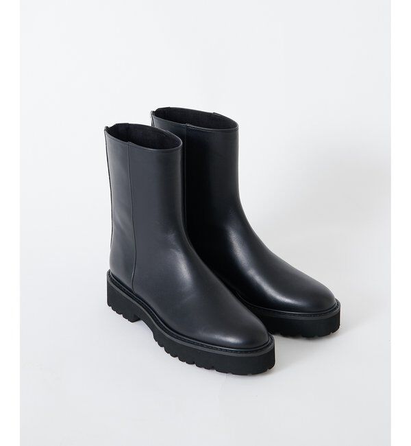 Hoaw.「【Hoaw.】バックZIPショートブーツ」|ショートブーツ|