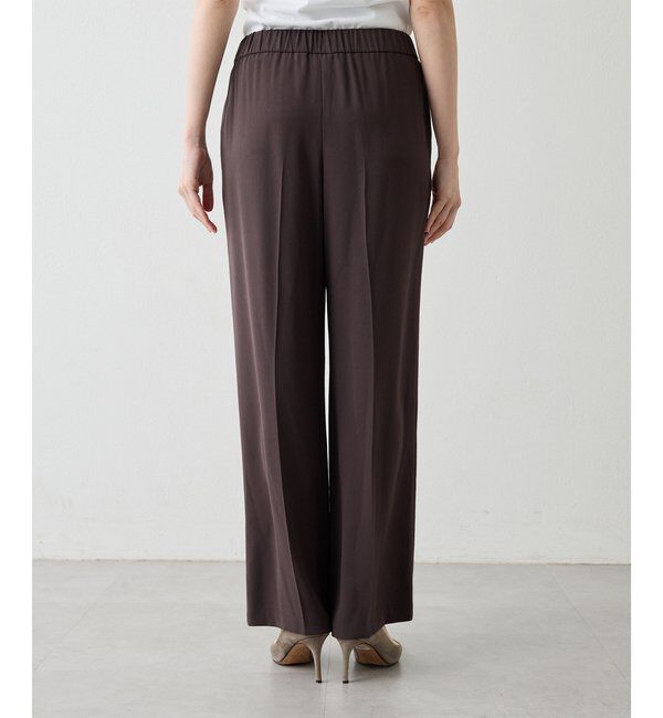  「バックサテンジョーゼットパンツ」|チノ|