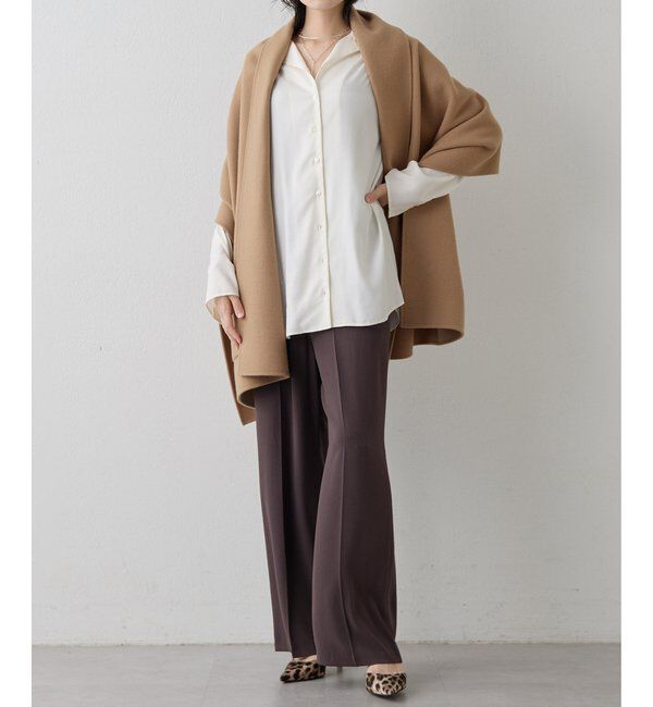  「バックサテンジョーゼットパンツ」|チノ|