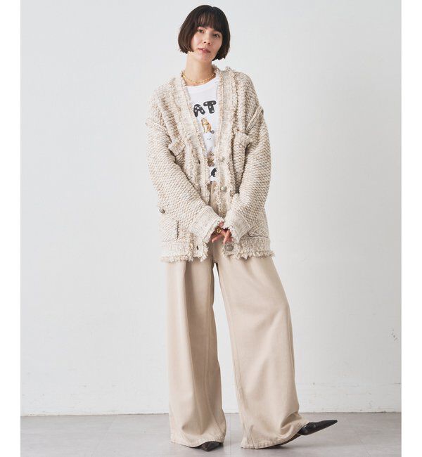  「ミックスヤーンニットツイードジャケット」|その他|