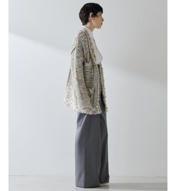  「ミックスヤーンニットツイードジャケット」|その他|