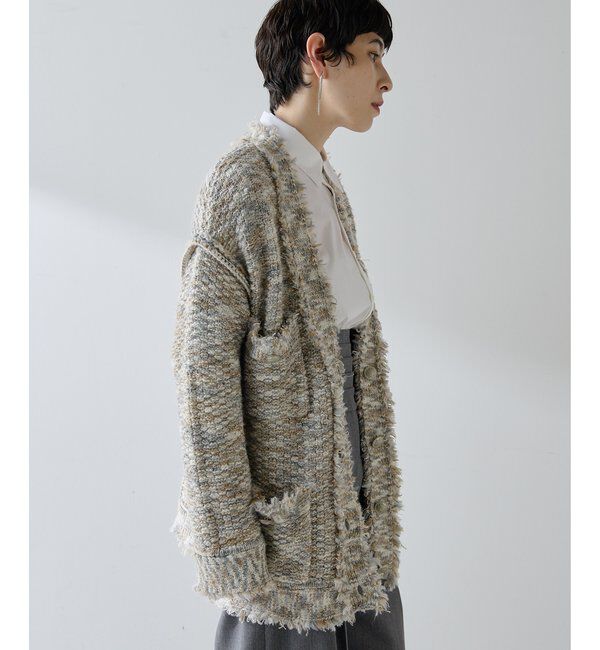  「ミックスヤーンニットツイードジャケット」|その他|