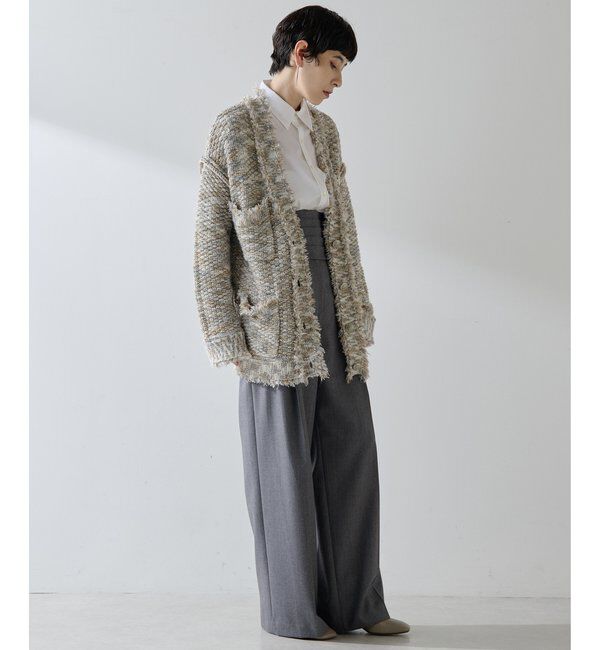  「ミックスヤーンニットツイードジャケット」|その他|