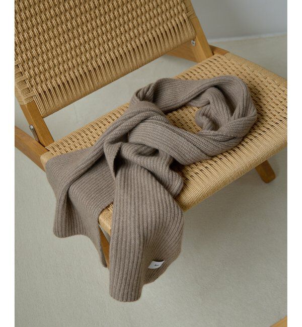 Hoaw.「【Hoaw.】カシミヤリブストール」|マフラー|