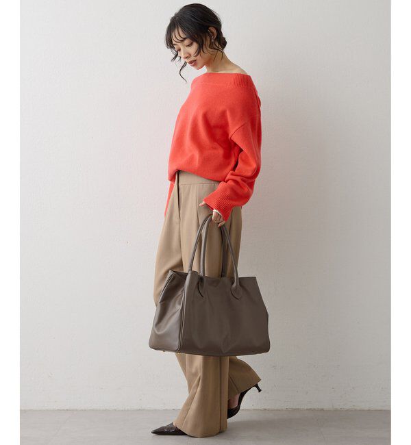  「ウールカシミヤオフショルプルオーバー」|ニット・セーター|