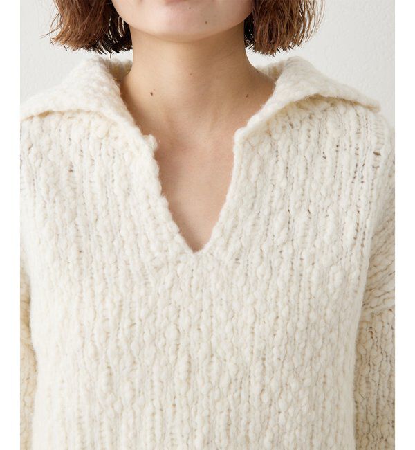  「ローゲージスキッパープルオーバー」|ニット・セーター|