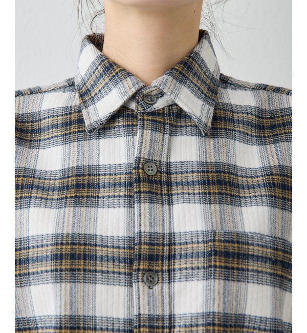  「ピケチェックシャツ」|シャツ・ブラウス|