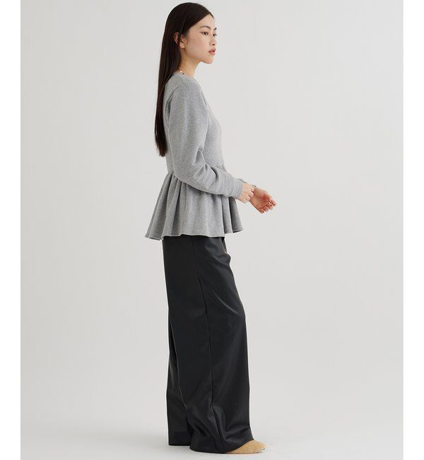  「裏毛フリルプルオーバー」|Tシャツ・カットソー|