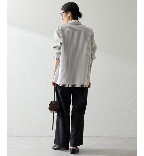 THE PAUSE「【THE PAUSE】シアーオーガンジーシャツ」|シャツ・ブラウス|