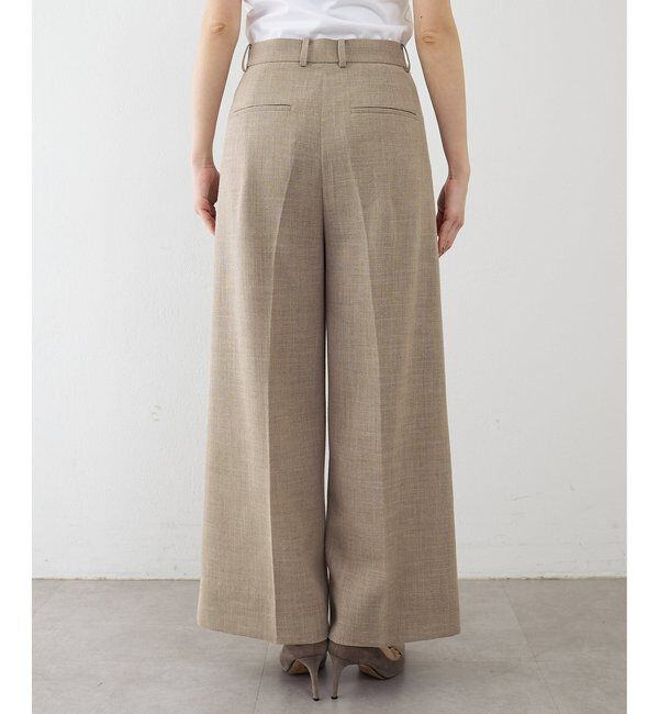  「リネンライクワイドパンツ」|チノ|