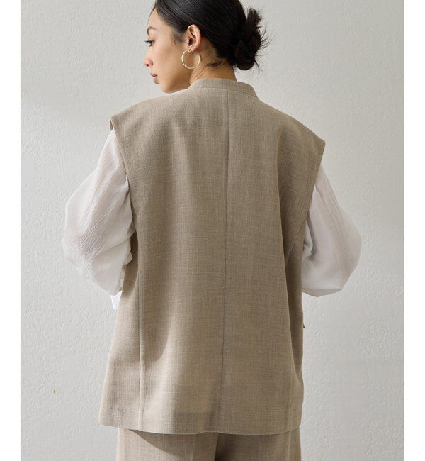  「リネンライクジレ」|ベスト・ジレ|