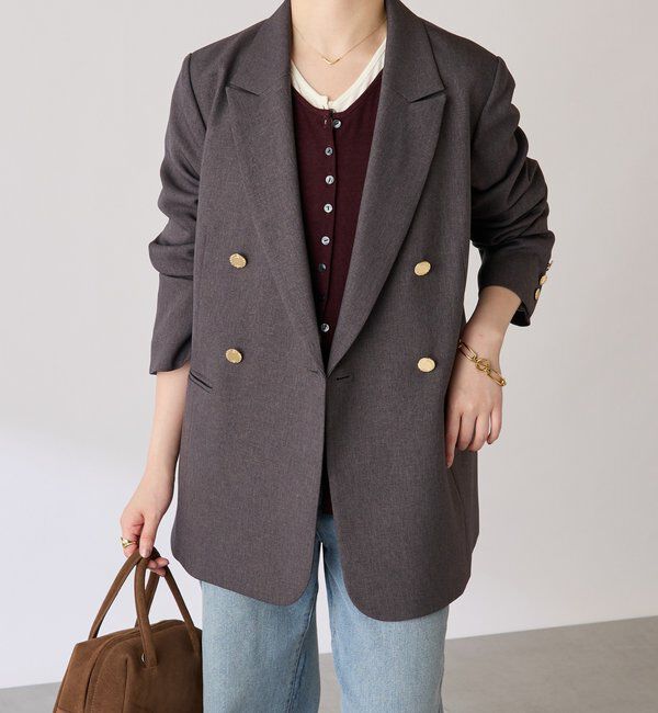  「ウールライクダブルジャケット」|デニムジャケット|