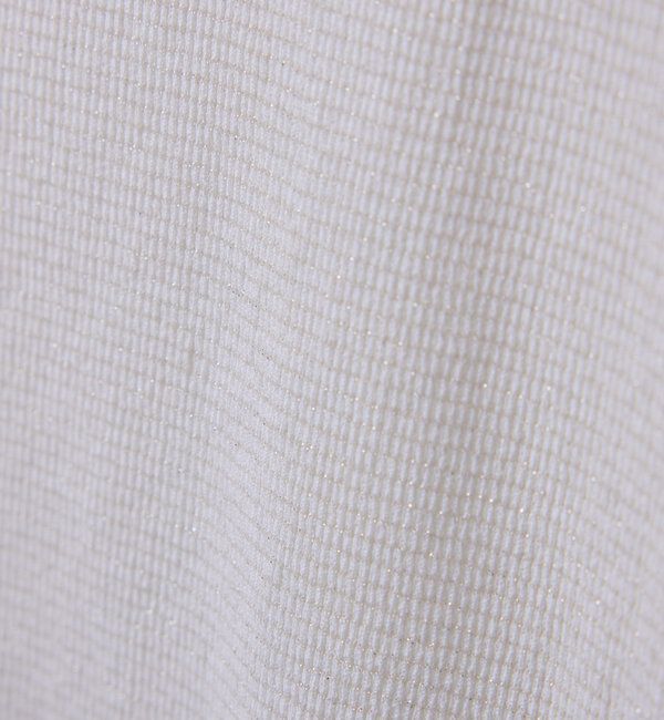  「シアーラメリブスクエアカットソー」|Tシャツ・カットソー|