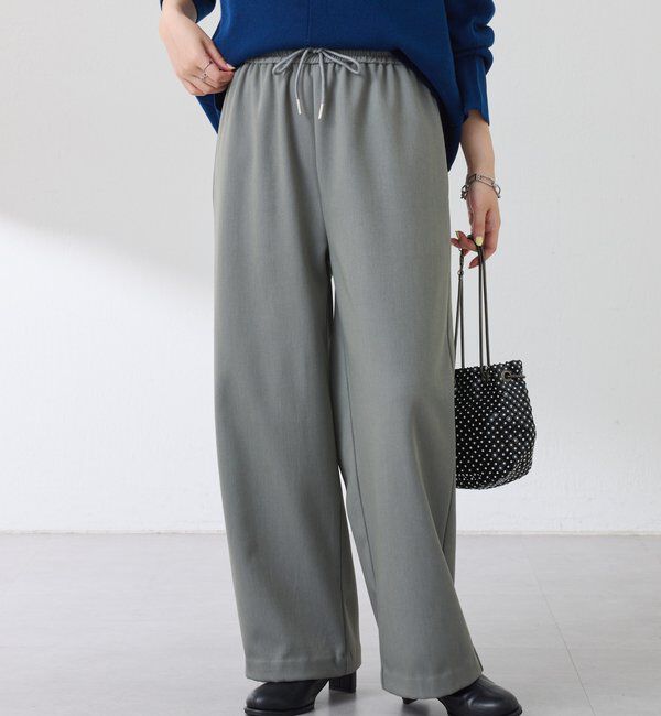  「裏起毛ボンディングイージーパンツ」|チノ|