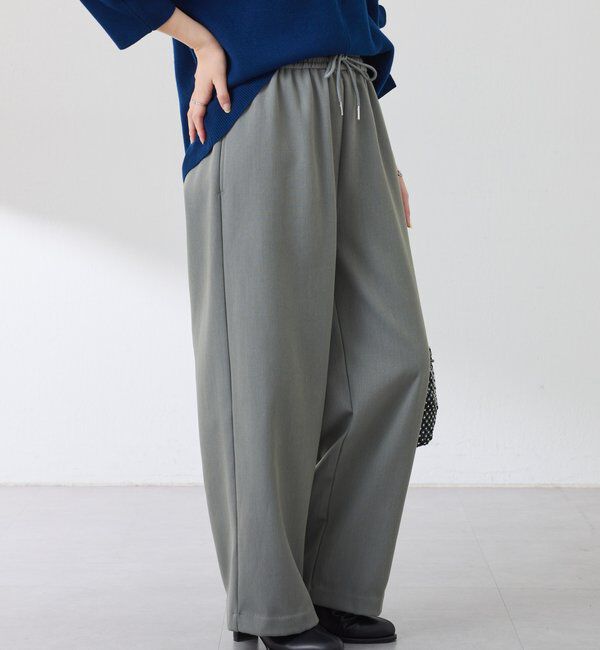  「裏起毛ボンディングイージーパンツ」|チノ|