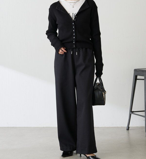  「裏起毛ボンディングイージーパンツ」|チノ|