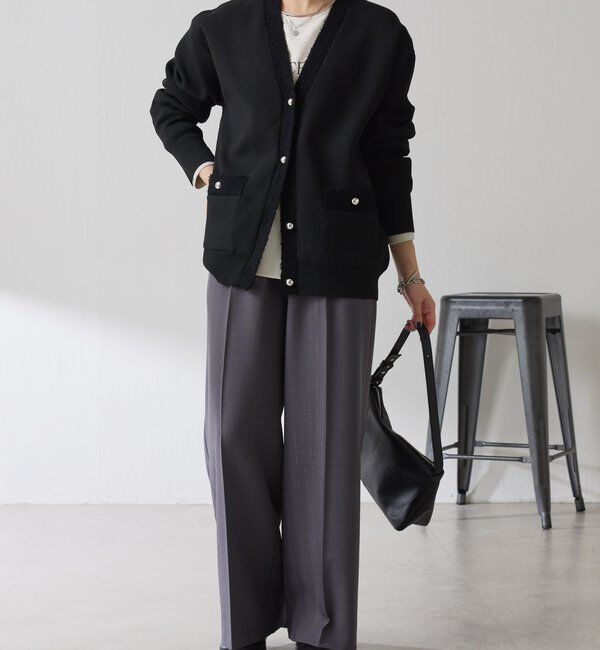  「ラメストライプゴムベルトパンツ」|チノ|