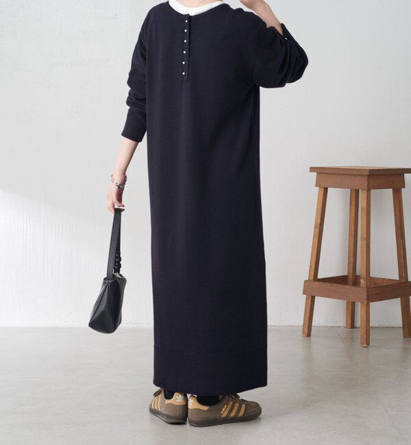  「【前後２通りで着れる】2WAYニットワンピース」|ワンピース|