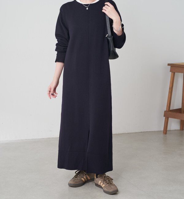  「【前後２通りで着れる】2WAYニットワンピース」|ワンピース|