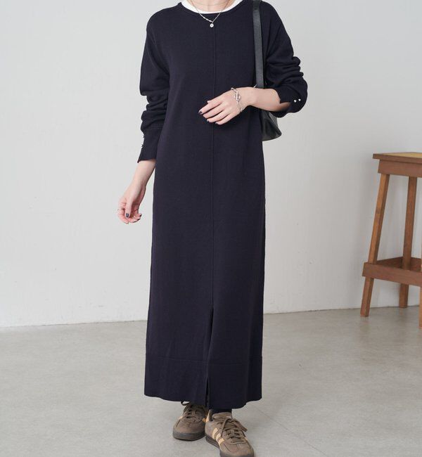  「【前後２通りで着れる】2WAYニットワンピース」|ワンピース|