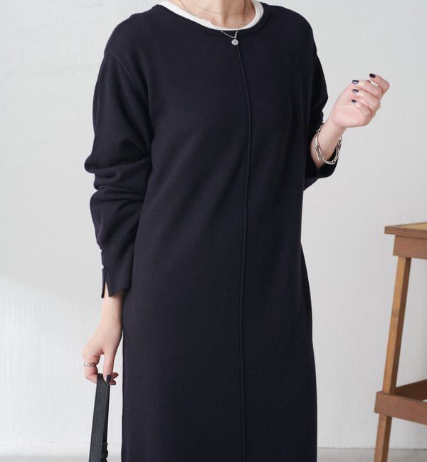  「【前後２通りで着れる】2WAYニットワンピース」|ワンピース|