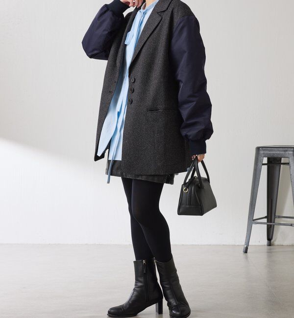  「3つ釦コンビスリーブジャケット」|ベスト・ジレ|