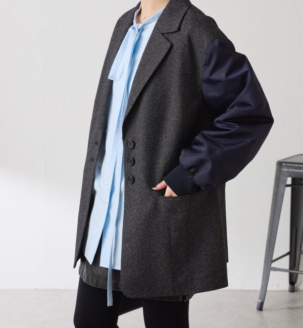 「3つ釦コンビスリーブジャケット」|ベスト・ジレ|