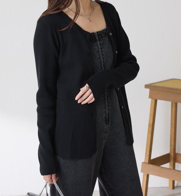  「Q.anos フレアデニムロンパース」|ワンピース|