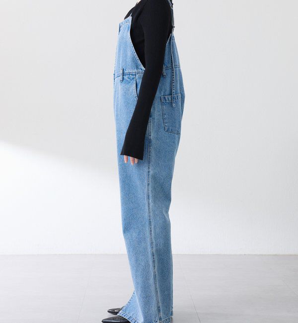  「Q.anos フレアデニムロンパース」|ワンピース|