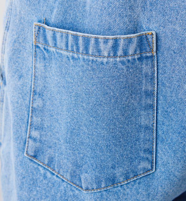  「Q.anos フレアデニムロンパース」|ワンピース|