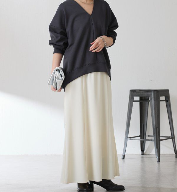  「ポンチＶカットプルオーバー」|Tシャツ・カットソー|