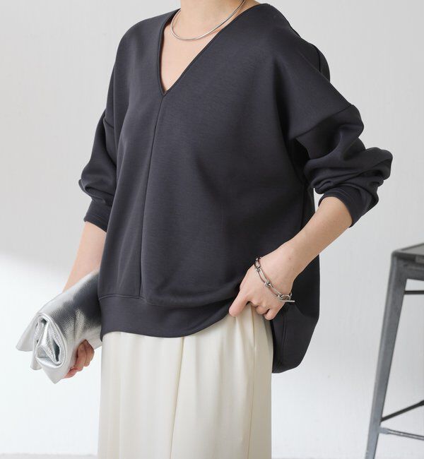  「ポンチＶカットプルオーバー」|Tシャツ・カットソー|