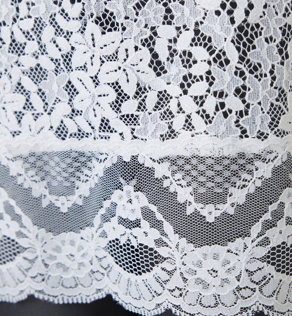  「《着映えアイテム》スカラップレースキャミソール」|シャツ・ブラウス|