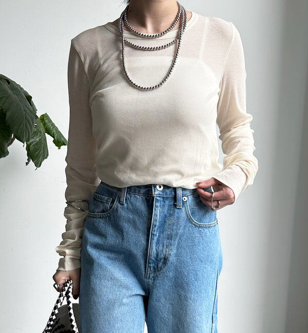  「【新色追加】コットンシアーTEE」|Tシャツ・カットソー|