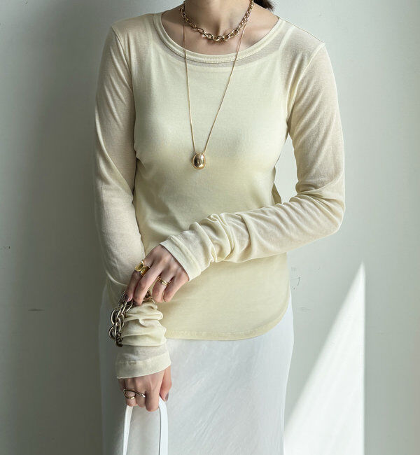  「【新色追加】コットンシアーTEE」|Tシャツ・カットソー|