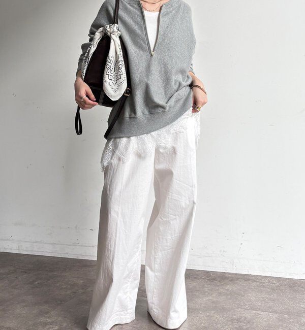  「【新色追加】【インフルエンサー OKOCHI企画】ハーフジップスウェット」|Tシャツ・カットソー|