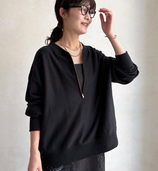  「【新色追加】【インフルエンサー OKOCHI企画】ハーフジップスウェット」|Tシャツ・カットソー|