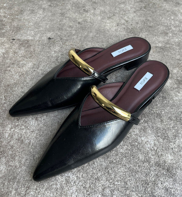  「GOLDモチーフミュール」|サンダル|