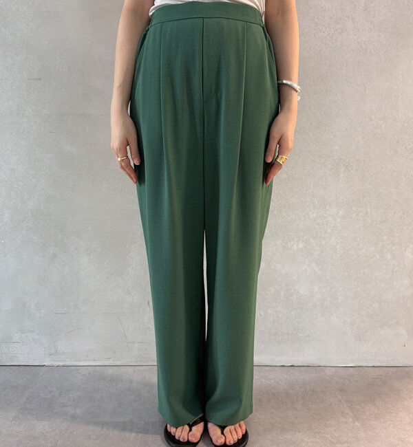  「接触冷感ワイドパンツ」|チノ|