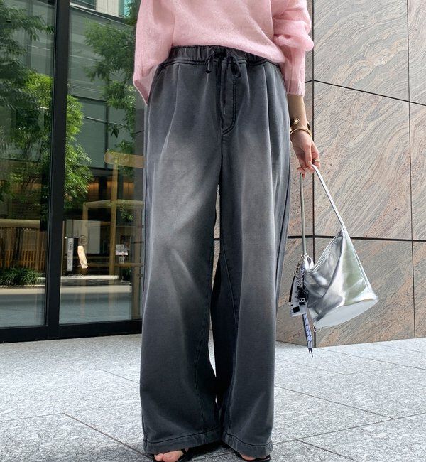  「【デニムなのにスウェット!?】デニムスウェットパンツ」|チノ|