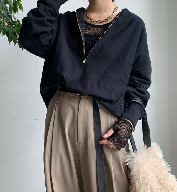  「レースロングスリーブトップス」|Tシャツ・カットソー|