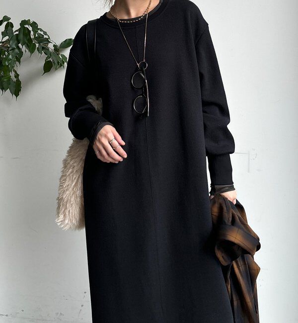  「ブークレーダンボールロングスリーブワンピース」|ワンピース|