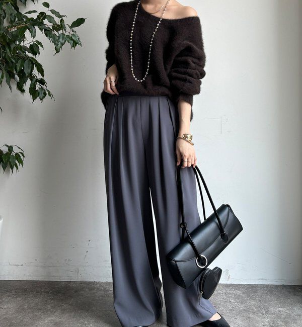  「ファーカシミヤプルオーバー」|ニット・セーター|