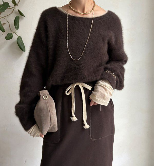  「ファーカシミヤプルオーバー」|ニット・セーター|