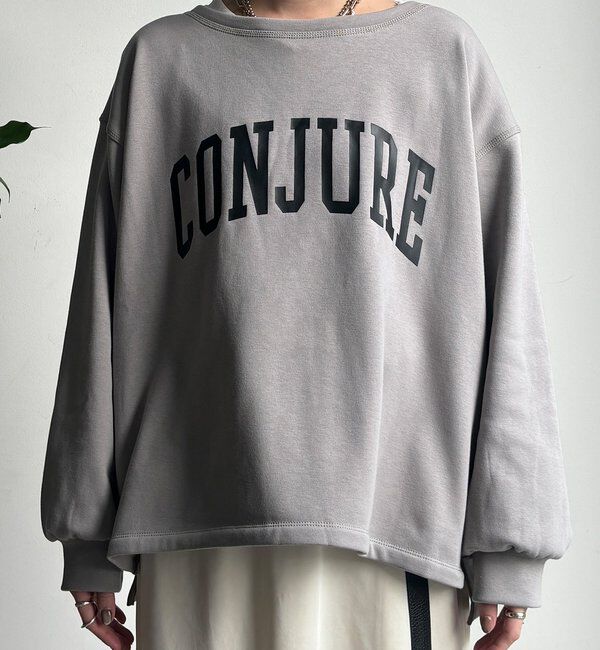  「前後ロゴプリント裏起毛プルオーバー」|Tシャツ・カットソー|