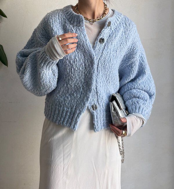  「ローゲージニットカーディガン」|カーディガン|